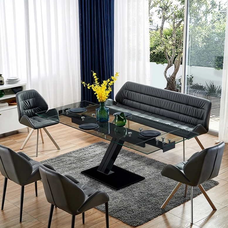 Modern Thickened rock plate multifunctional dining table set Multi-style high-end four seats - Medyls (4)