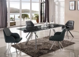 Modern Thickened rock plate multifunctional dining table set Multi-style high-end four seats - Medyls (6)