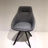 Multi-functional four-corner design dininer chair degree Turning Metal Frame With PU Armchair - Medyls Medyls - Modern 180-degree Turning Metal Frame Wit