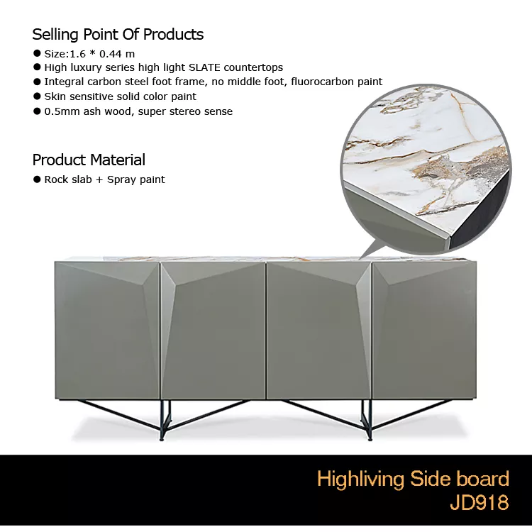 New Design Luxury Home Dining Set Sideboard/side Cabinet Tea Table/coffee Table Dining Chair Dining Room Furniture Modern 1pc
