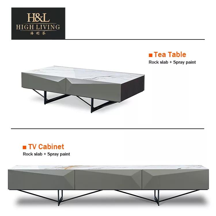 Luxury New Design Home Dining Set Sideboard/Side Cabinet Tea Table/Coffee Table For Living Room Dining Room