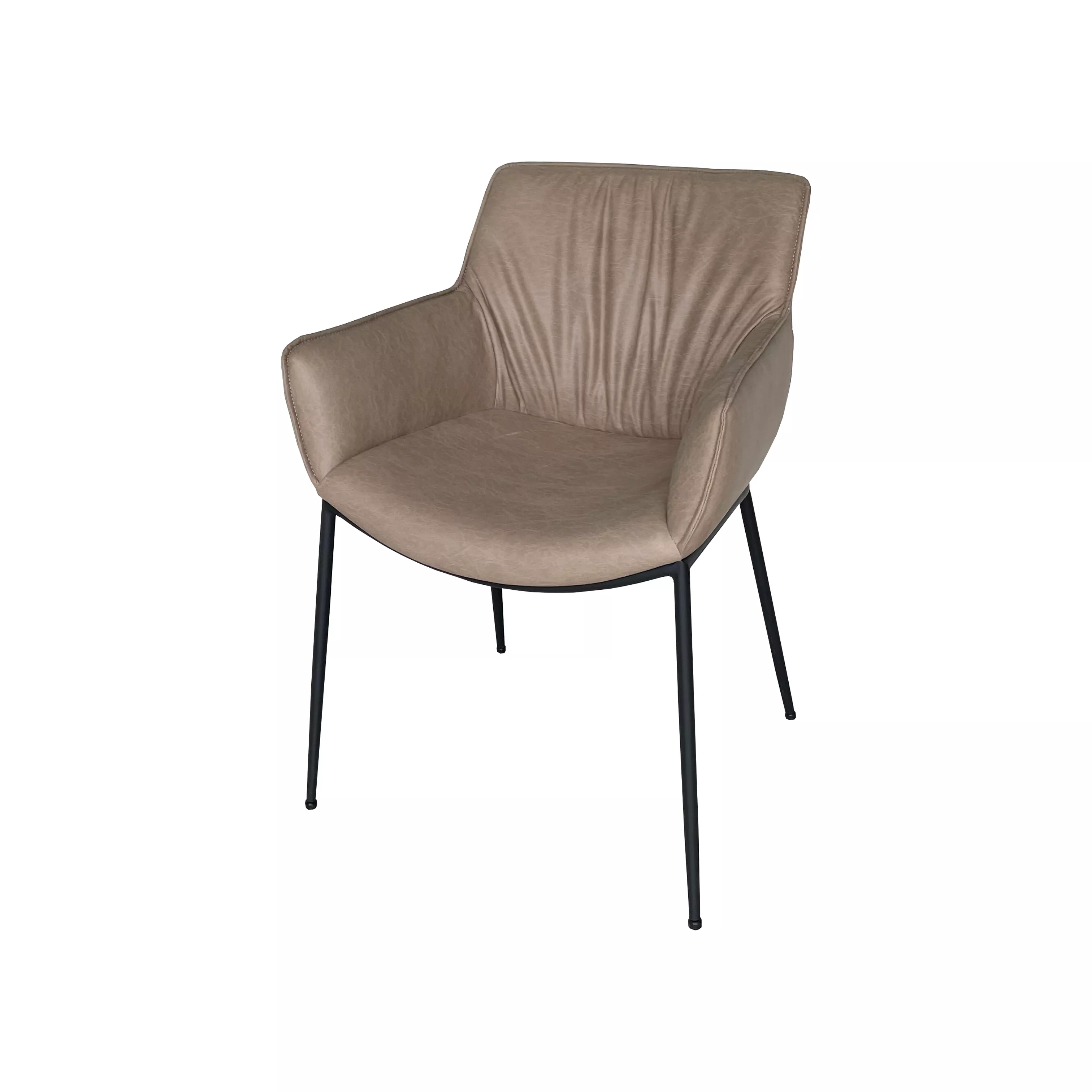 Medyls - Home Furniture Coffee Hotel Luxury Upholstered Soft Back Velvet Fabric Dining Chair With Metal Legs DINING CHAIR
