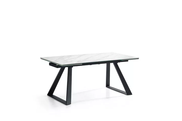 Europa Style Tempered Glass Top&Metal Tube Frame Dining Table For Dining Room Restaurant Factory New Design OEM/ODM