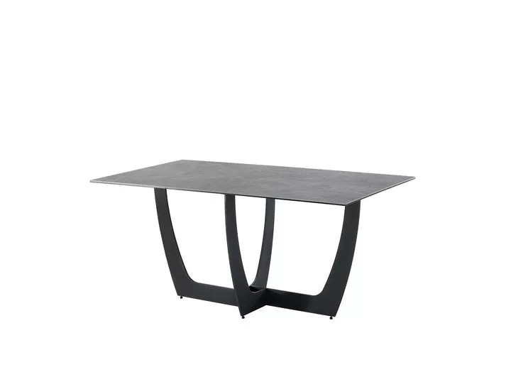 Europa Style Tempered Glass Top&Metal Tube Frame Dining Table For Dining Room Restaurant Factory New Design OEM/ODM
