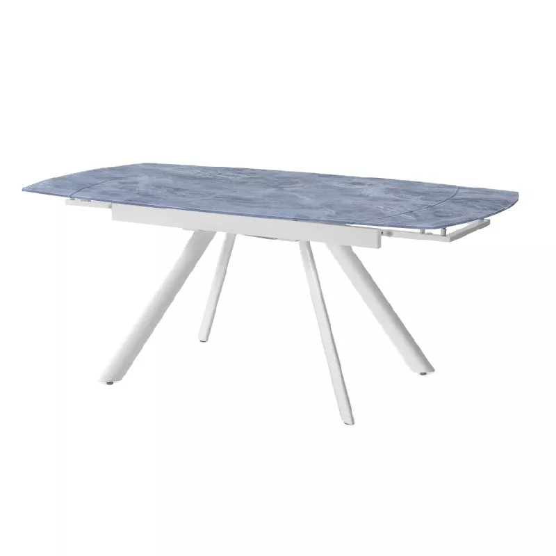 Medyls - Europa Style Tempered Glass Top&Metal Tube Frame Dining Table For Dining Room Restaurant Factory New Design OEM/ODM DINING TABLE