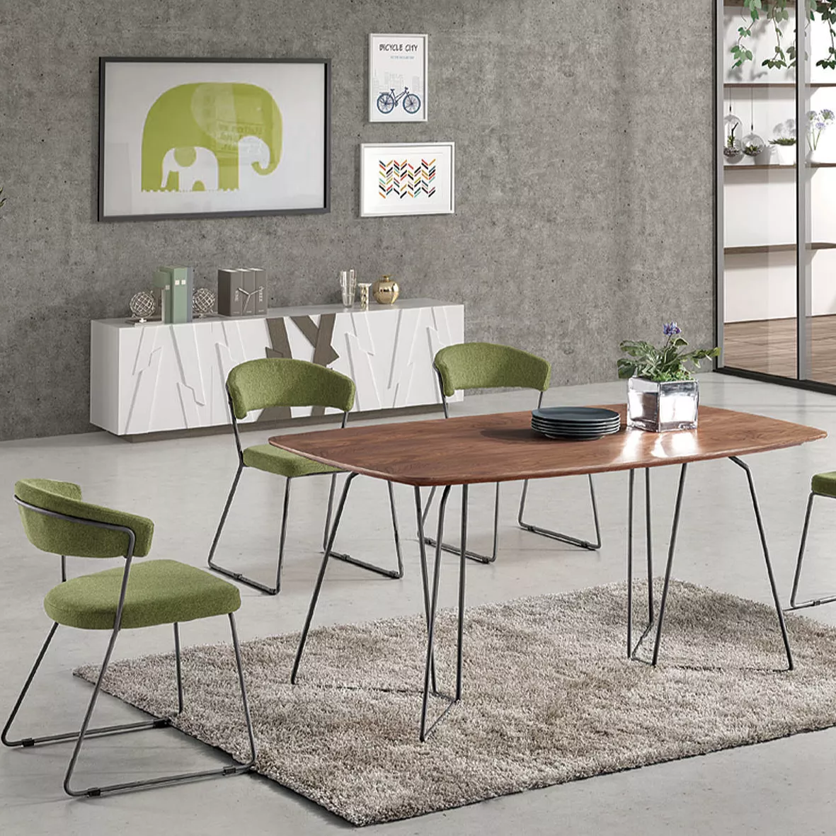 Best Wholesale Modern Black Rectangle Sintered Stone Dining Table 6 Chairs sets DINING SETS Company - Medyls