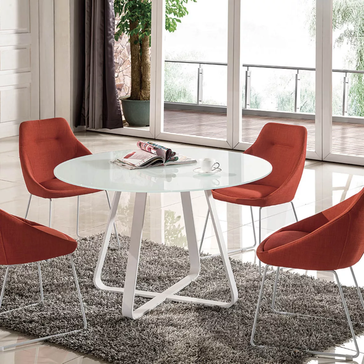Best Modern Thickened rock plate multifunctional dining table set Multi-style high-end four seats - Medyls Company - Medyls