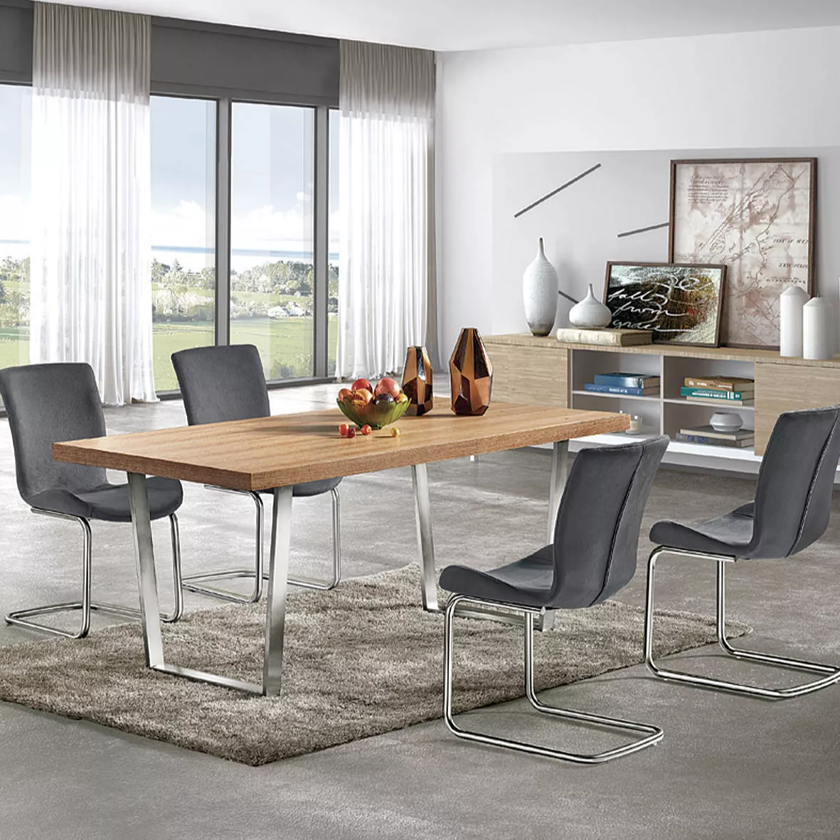  Best Medyls - Kitchen Home Furniture Dining Room Table Set Modern 6 Seater Luxury Dining Table Sets Chairs Good Chair Velvet PU Fabric Metal DINING SETS Company - Medyls 