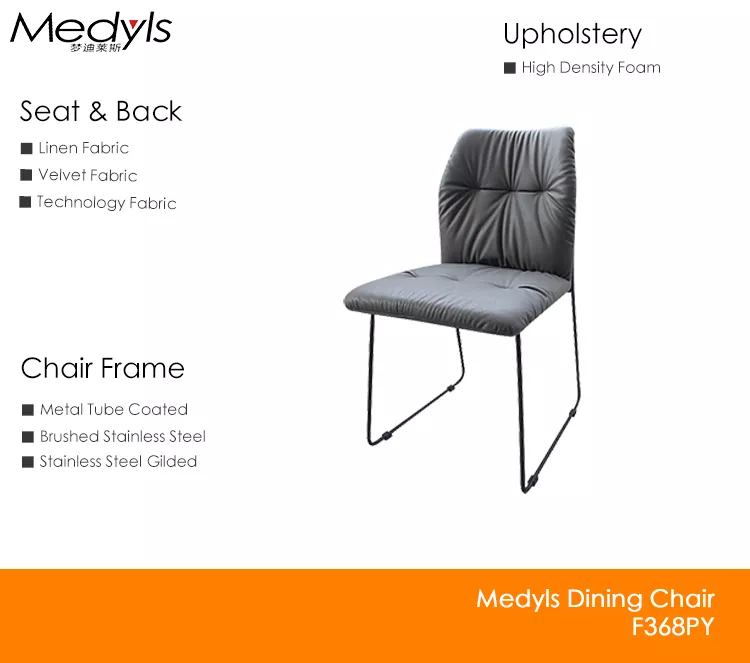 Pu Leather Velvet Dining Chair Design Metal European Modern Wholesale New Dining Room Furniture Home Furniture Convenient Mobile