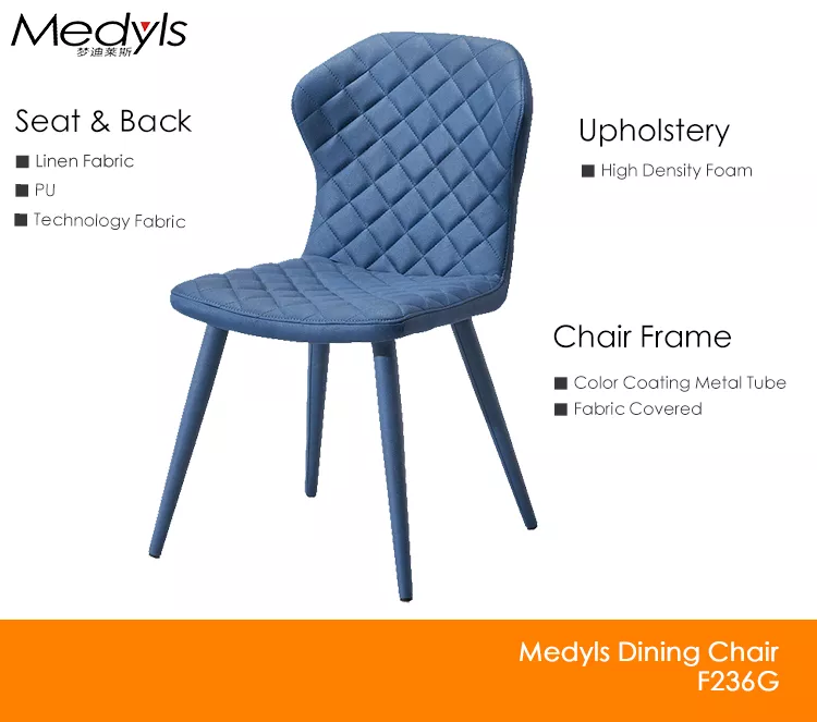 Wholesale Modern Design Upholstered Dining Room Chair Home Furniture Fabric/cover Legs Wholesale Factory with Fabric Cover