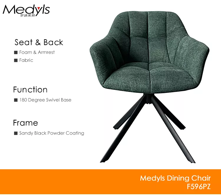 Fabric Dining Chair with Metal Luxury Legs for Home Upholstered Soft Back Velvet Dining Room Furniture High Quality Modern