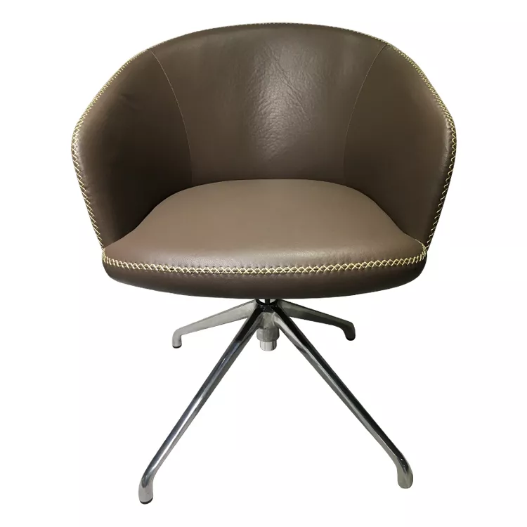 Best Medyls - Modern Armchair Pu&aluminum Alloy for Restaurant Brown Dining Chair Company - Medyls