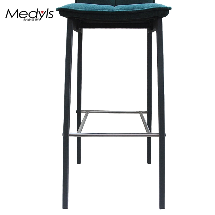 Medyls - Modern High Quality PU Velvet Fabric&Metal Frame Upholstered Bar Furniture OEM/ODM BARSTOOL (3)