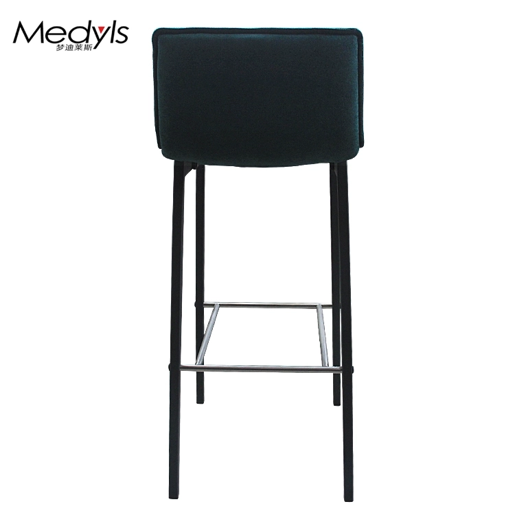 Medyls - Modern High Quality PU Velvet Fabric&Metal Frame Upholstered Bar Furniture OEM/ODM BARSTOOL (5)